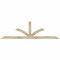 Ekena Millwork Richland Rough Sawn Timber Gable Bracket, Douglas Fir, 96"W x 28"H x 2"D x 4"F, 7/12 Pitch GBW096X28X0204RIC00RDF - alternate 1